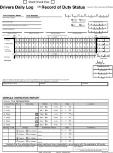 Driver’s Daily Log Sheet